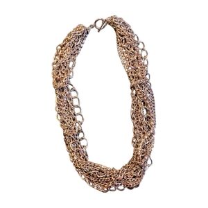 Lane Bryant Silver Multi-Strand Chain Necklace